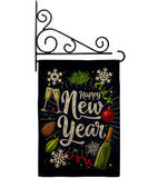 Winter New Year - New Year Winter Vertical Impressions Decorative Flags HG116027 Made In USA