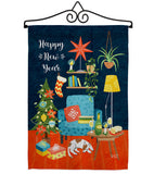 New Year Happy Place - New Year Winter Vertical Impressions Decorative Flags HG130294 Made In USA