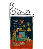 New Year Happy Place - New Year Winter Vertical Impressions Decorative Flags HG130294 Made In USA