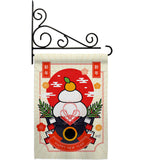 Good Fortune Mochi - New Year Winter Vertical Impressions Decorative Flags HG130296 Made In USA