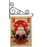 Good Fortune Mochi - New Year Winter Vertical Impressions Decorative Flags HG130296 Made In USA