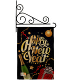 Best New Year - New Year Winter Vertical Impressions Decorative Flags HG137130 Made In USA