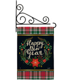 Winter New Year - New Year Winter Vertical Impressions Decorative Flags HG137222 Made In USA