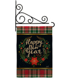 Winter New Year - New Year Winter Vertical Impressions Decorative Flags HG137222 Made In USA