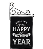 An New Year - New Year Winter Vertical Impressions Decorative Flags HG137247 Made In USA