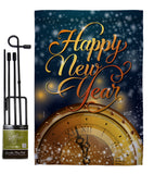 Countdown New Year - New Year Winter Vertical Impressions Decorative Flags HG137335 Made In USA