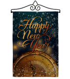 Countdown New Year - New Year Winter Vertical Impressions Decorative Flags HG137335 Made In USA