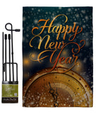 Countdown New Year - New Year Winter Vertical Impressions Decorative Flags HG137335 Made In USA