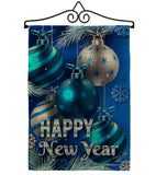 New Year Ornaments - New Year Winter Vertical Impressions Decorative Flags HG137367 Made In USA