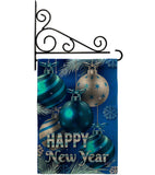 New Year Ornaments - New Year Winter Vertical Impressions Decorative Flags HG137367 Made In USA