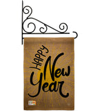 Happy New Year - New Year Winter Vertical Impressions Decorative Flags HG191048 Made In USA