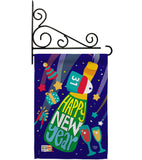 Celebrating New Year - New Year Winter Vertical Impressions Decorative Flags HG192049 Made In USA