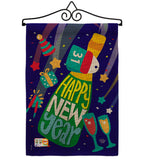 Celebrating New Year - New Year Winter Vertical Impressions Decorative Flags HG192049 Made In USA