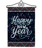 Bring New Year - New Year Winter Vertical Impressions Decorative Flags HG192238 Made In USA