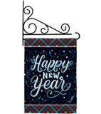 Bring New Year - New Year Winter Vertical Impressions Decorative Flags HG192238 Made In USA
