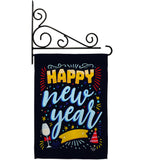 It New Year - New Year Winter Vertical Impressions Decorative Flags HG192252 Made In USA