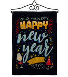 It New Year - New Year Winter Vertical Impressions Decorative Flags HG192252 Made In USA