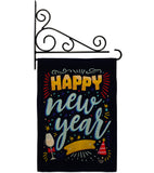 It New Year - New Year Winter Vertical Impressions Decorative Flags HG192252 Made In USA