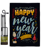 It New Year - New Year Winter Vertical Impressions Decorative Flags HG192252 Made In USA