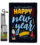 It New Year - New Year Winter Vertical Impressions Decorative Flags HG192252 Made In USA