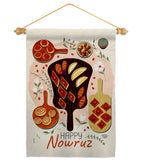 Nowruz Sweet Dish - Faith & Religious Inspirational Vertical Impressions Decorative Flags HG190008 Made In USA