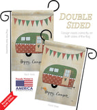 Camper - Outdoor Nature Vertical Impressions Decorative Flags HG109046 Made In USA