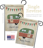 Camper - Outdoor Nature Vertical Impressions Decorative Flags HG109046 Made In USA