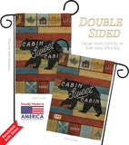 Cabin Sweet Cabin - Outdoor Nature Vertical Impressions Decorative Flags HG109052 Made In USA