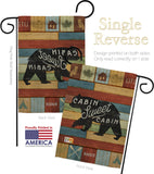 Cabin Sweet Cabin - Outdoor Nature Vertical Impressions Decorative Flags HG109052 Made In USA