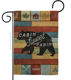 Cabin Sweet Cabin - Outdoor Nature Vertical Impressions Decorative Flags HG109052 Made In USA