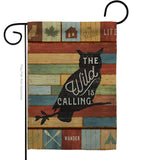 The Wild Is Calling - Outdoor Nature Vertical Impressions Decorative Flags HG109054 Made In USA