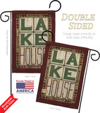 Lake House - Outdoor Nature Vertical Impressions Decorative Flags HG109057 Made In USA