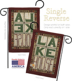 Lake House - Outdoor Nature Vertical Impressions Decorative Flags HG109057 Made In USA