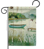 At the Lakeside - Outdoor Nature Vertical Impressions Decorative Flags HG109068 Made In USA