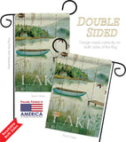 At the Lakeside - Outdoor Nature Vertical Impressions Decorative Flags HG109068 Made In USA