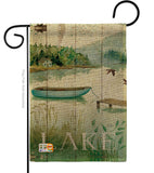 At the Lakeside - Outdoor Nature Vertical Impressions Decorative Flags HG109068 Made In USA