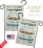 Life At The Lake - Outdoor Nature Vertical Impressions Decorative Flags HG109071 Made In USA