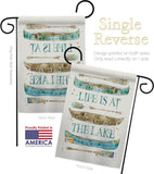 Life At The Lake - Outdoor Nature Vertical Impressions Decorative Flags HG109071 Made In USA