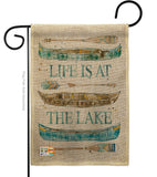 Life At The Lake - Outdoor Nature Vertical Impressions Decorative Flags HG109071 Made In USA