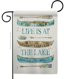 Life At The Lake - Outdoor Nature Vertical Impressions Decorative Flags HG109071 Made In USA