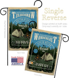 Around the Campfire - Outdoor Nature Vertical Impressions Decorative Flags HG109078 Made In USA