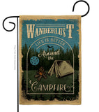 Around the Campfire - Outdoor Nature Vertical Impressions Decorative Flags HG109078 Made In USA