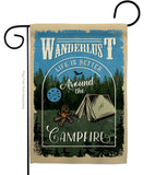 Around the Campfire - Outdoor Nature Vertical Impressions Decorative Flags HG109078 Made In USA