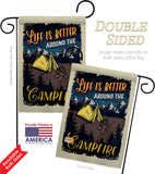 Better Campfire - Outdoor Nature Vertical Impressions Decorative Flags HG109079 Made In USA