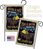 Better Campfire - Outdoor Nature Vertical Impressions Decorative Flags HG109079 Made In USA