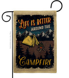 Better Campfire - Outdoor Nature Vertical Impressions Decorative Flags HG109079 Made In USA