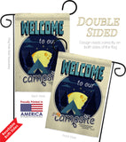 Welcome Campsite - Outdoor Nature Vertical Impressions Decorative Flags HG137061 Made In USA