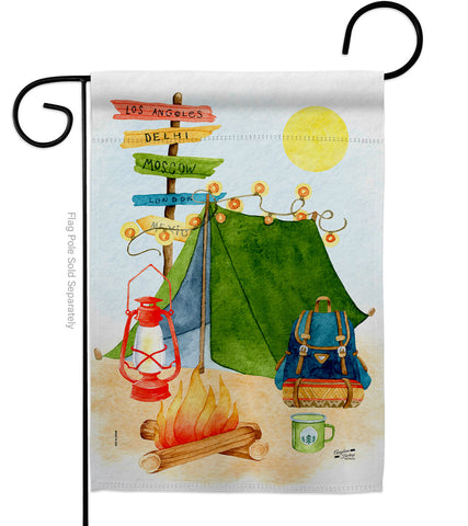 Travel & Camp - Outdoor Nature Vertical Impressions Decorative Flags HG137586 Made In USA