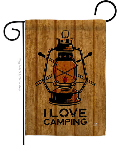 Love Camping - Outdoor Nature Vertical Impressions Decorative Flags HG137602 Made In USA