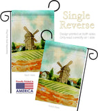 Hillside Windmills - Outdoor Nature Vertical Impressions Decorative Flags HG192526 Made In USA